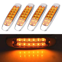Load image into Gallery viewer, 4 PCS MK-338 DC12-24V Truck 12LEDs Side Clearance Maker Light