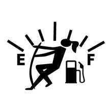 Load image into Gallery viewer, Female Pull Fuel Tank Pointer To Full Hellaflush Reflective Vinyl Car Sticker, Female (Black), Female (Colour), Female (White)
