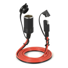 Load image into Gallery viewer, 12V Car Charger Cigarette Lighter Extension Cord Female Socket with Quick Disconnect Wire Harness, Female Socket
