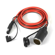 Load image into Gallery viewer, 12V Car Charger Cigarette Lighter Extension Cord Female Socket with Quick Disconnect Wire Harness, Female Socket