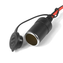 Load image into Gallery viewer, 12V Car Charger Cigarette Lighter Extension Cord Female Socket with Quick Disconnect Wire Harness, Female Socket