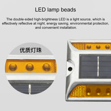 Load image into Gallery viewer, Solar Square Road Stud Light Car Guidance Light Road Deceleration Light, Constantly Bright Version, Constantly Bright Version