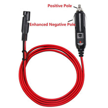Load image into Gallery viewer, 12V SAE Car Power Cord Cigarette Lighter Plug to Solar Battery Charging Connecting Cable, Length: 1.5m, 1.5m
