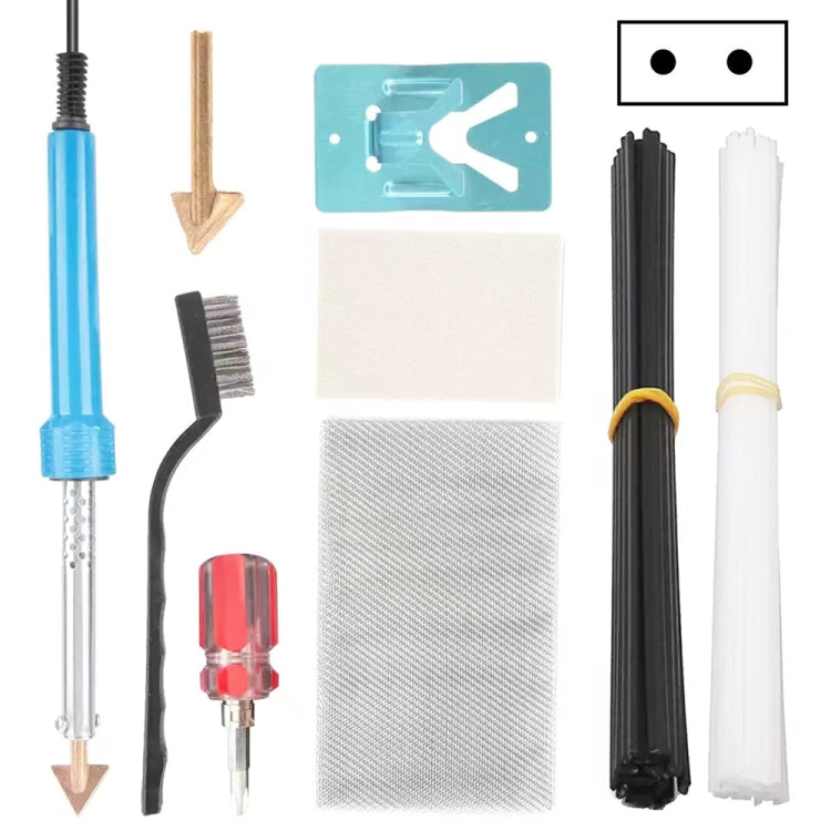 80W Electric Soldering Iron Plastic Welding Machine Car Bumper Repair Plier Set, EU Plug, Bumper Repair Plier Set, EU Plug