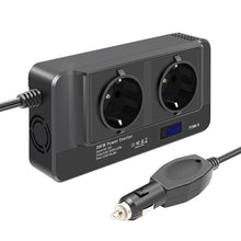 Load image into Gallery viewer, DC12V 200W AC220V Car Smart Multi-functional Digital Display Inverter, EU Plug, EU Plug