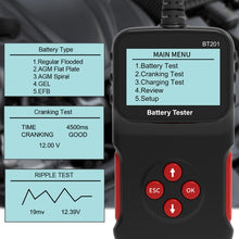 Load image into Gallery viewer, BT201 12V Universal Car Multifunctional Battery Diagnostic Fault Detector, BT201