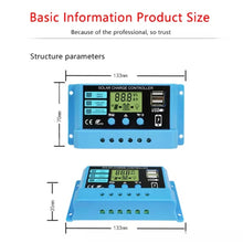Load image into Gallery viewer, 20A Solar Charge Controller 12V / 24V Lithium Lead-Acid Battery Charge Discharge PV Controller, 20A