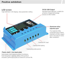 Load image into Gallery viewer, 20A Solar Charge Controller 12V / 24V Lithium Lead-Acid Battery Charge Discharge PV Controller, 20A