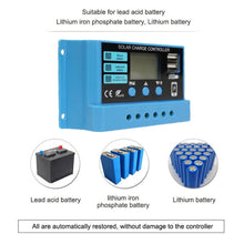 Load image into Gallery viewer, 20A Solar Charge Controller 12V / 24V Lithium Lead-Acid Battery Charge Discharge PV Controller, 20A