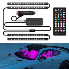 Load image into Gallery viewer, Y12 Cigarette Lighter Car Colorful RGB Foot LED Atmosphere Light, Y12 Cigarette Lighter