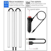 Load image into Gallery viewer, Y12 Cigarette Lighter Car Colorful RGB Foot LED Atmosphere Light, Y12 Cigarette Lighter