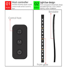 Load image into Gallery viewer, Y12 USB Car Colorful RGB Foot LED Atmosphere Light, Y12 USB