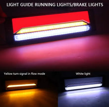 Load image into Gallery viewer, 2 PCS Heavy-duty Truck Trailer 147LED Light Guide Three-color Brake Light