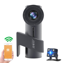 Load image into Gallery viewer, Car WiFi Dual Camera Hidden 360 Degree Rotation Car Driving Recorder, WiFi Dual Camera
