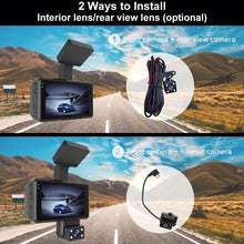 Load image into Gallery viewer, Front and Rear Dual Camera HD InfraredNight Vision Car Dash Cam Driving Recorder, Front and Rear