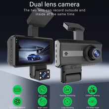 Load image into Gallery viewer, Front and Rear Dual Camera HD InfraredNight Vision Car Dash Cam Driving Recorder, Front and Rear