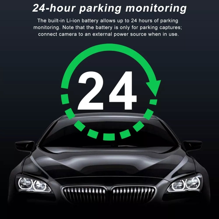 Front and Rear Dual Camera HD InfraredNight Vision Car Dash Cam Driving Recorder, Front and Rear