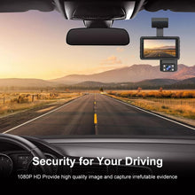 Load image into Gallery viewer, Front and Rear Dual Camera HD InfraredNight Vision Car Dash Cam Driving Recorder, Front and Rear