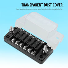 Load image into Gallery viewer, ZH-978A1 FB1901 1 In 6 Out 6 Ways Independent Positive Negative Fuse Box with 12 Fuses for Auto Car Truck Boat, ZH-978A1