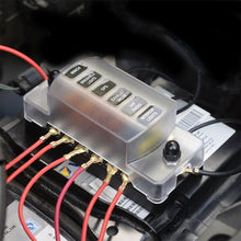 Load image into Gallery viewer, ZH-978A1 FB1901 1 In 6 Out 6 Ways Independent Positive Negative Fuse Box with 12 Fuses for Auto Car Truck Boat, ZH-978A1