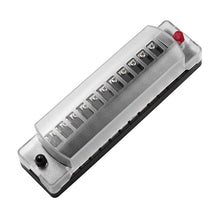 Load image into Gallery viewer, ZH-978A2 FB1902 1 In 12 Out 12 Ways Independent Positive Negative Fuse Box with 24 Fuses for Auto Car Truck Boat, ZH-978A2