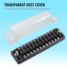 Load image into Gallery viewer, ZH-978A2 FB1902 1 In 12 Out 12 Ways Independent Positive Negative Fuse Box with 24 Fuses for Auto Car Truck Boat, ZH-978A2