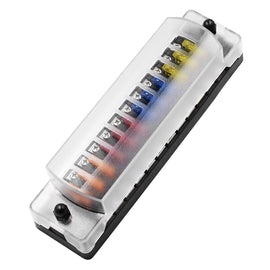 FB1904 1 In 1 Out 12 Ways Positive Negative Fuse Box with 24 Fuses for Auto Car Truck Boat, ZH-979A2