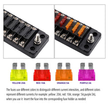 Load image into Gallery viewer, FB1904 1 In 1 Out 12 Ways Positive Negative Fuse Box with 24 Fuses for Auto Car Truck Boat, ZH-979A2