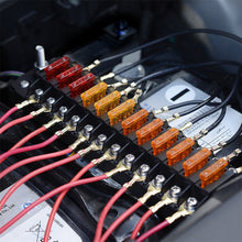 Load image into Gallery viewer, FB1904 1 In 1 Out 12 Ways Positive Negative Fuse Box with 24 Fuses for Auto Car Truck Boat, ZH-979A2