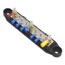 Load image into Gallery viewer, 1 Pair 48V 150A M6 Power Distribution Terminal Block Battery Bus Bar Set with Terminal Block, M6 with Terminal Block