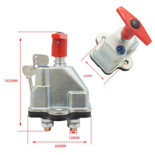 Load image into Gallery viewer, 250A Yacht RV Battery Cut-off Switch with Key, CP-0969