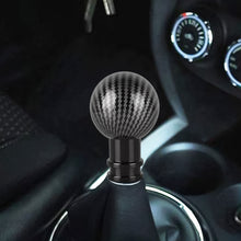 Load image into Gallery viewer, Universal Car Carbon Fiber Texture Metal Gear Shift Knob, Black, Red, Silver Black