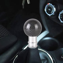 Load image into Gallery viewer, Universal Car Carbon Fiber Texture Metal Gear Shift Knob, Black, Red, Silver Black