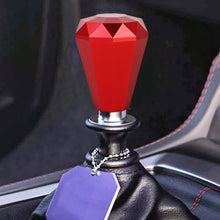 Load image into Gallery viewer, Universal Car Diamond Shape Metal Gear Shift Knob, Black, Blue, Purple, Red, Silver
