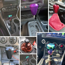 Load image into Gallery viewer, Universal Car Diamond Shape Metal Gear Shift Knob, Black, Blue, Purple, Red, Silver