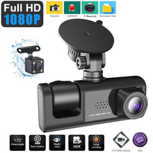 Load image into Gallery viewer, A1 3-lens Video HD Night Vision Car Driving Recorder, with Rear View Camera, A1