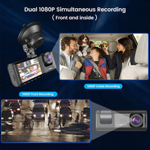 Load image into Gallery viewer, A1 3-lens Video HD Night Vision Car Driving Recorder, with Rear View Camera, A1