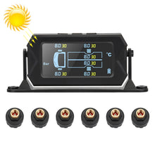 Load image into Gallery viewer, 15Bar Solar Wireless Tire Pressure Monitoring System TPMS 6 External Sensors for 6-wheel Truck Bus, 15Bar