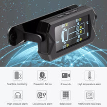 Load image into Gallery viewer, 15Bar Solar Wireless Tire Pressure Monitoring System TPMS 6 External Sensors for 6-wheel Truck Bus, 15Bar