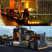 Load image into Gallery viewer, 2 PCS MK-138 Truck LED Tail Light Running Water Tricolor Side Marker Light, MK-138