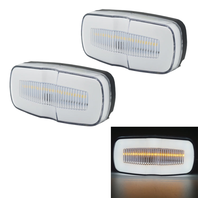 2 PCS MK-190 Truck LED Side Marker Light, MK-190 (Red Light), MK-190 (White Light), MK-190 (Yellow Light)