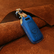 Load image into Gallery viewer, For Audi Series Car Cowhide Leather Key Protective Cover Key Case, A Version 2016-2017, For Audi, A Version