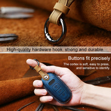Load image into Gallery viewer, For Audi Series Car Cowhide Leather Key Protective Cover Key Case, A Version 2016-2017, For Audi, A Version