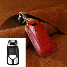 Load image into Gallery viewer, For Audi Series Car Cowhide Leather Key Protective Cover Key Case, A Version 2016-2017, For Audi, A Version