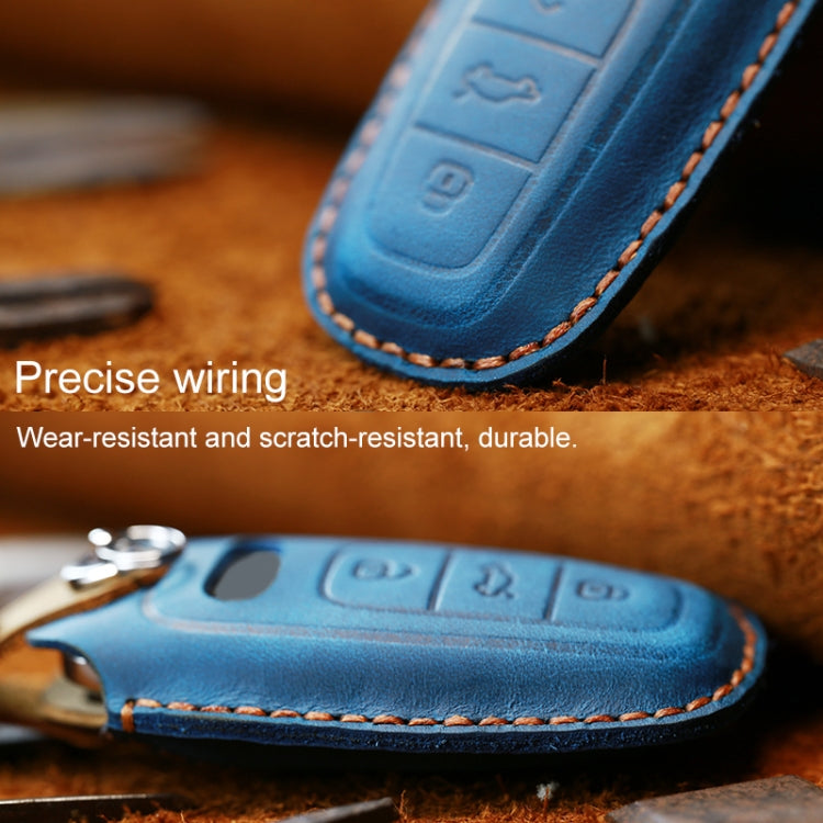 For Audi Series Car Cowhide Leather Key Protective Cover Key Case, B Version 2011-2018, For Audi, B Version, For Audi,B Version