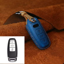 Load image into Gallery viewer, For Audi Series Car Cowhide Leather Key Protective Cover Key Case, C Version 2018 and Above, For Audi, C Version