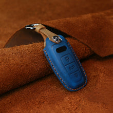 Load image into Gallery viewer, For Audi Series Car Cowhide Leather Key Protective Cover Key Case, C Version 2018 and Above, For Audi, C Version
