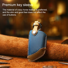 Load image into Gallery viewer, For BMW Blade Style Car Cowhide Leather Key Protective Cover Key Case, Three Keys Version, For BMW, Three Keys Version