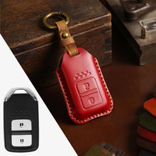 Load image into Gallery viewer, For Honda Car Cowhide Leather Key Protective Cover Key Case, Two Keys Version, For Honda, Two Keys Version