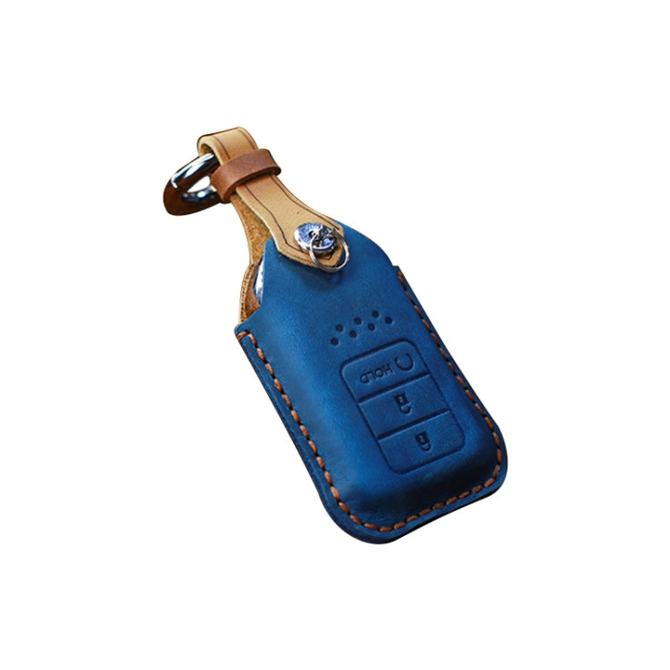 For Honda Car Cowhide Leather Key Protective Cover Key Case, Three Keys Start Version, For Honda, Three Keys Start Version, For Honda, Three Keys Version